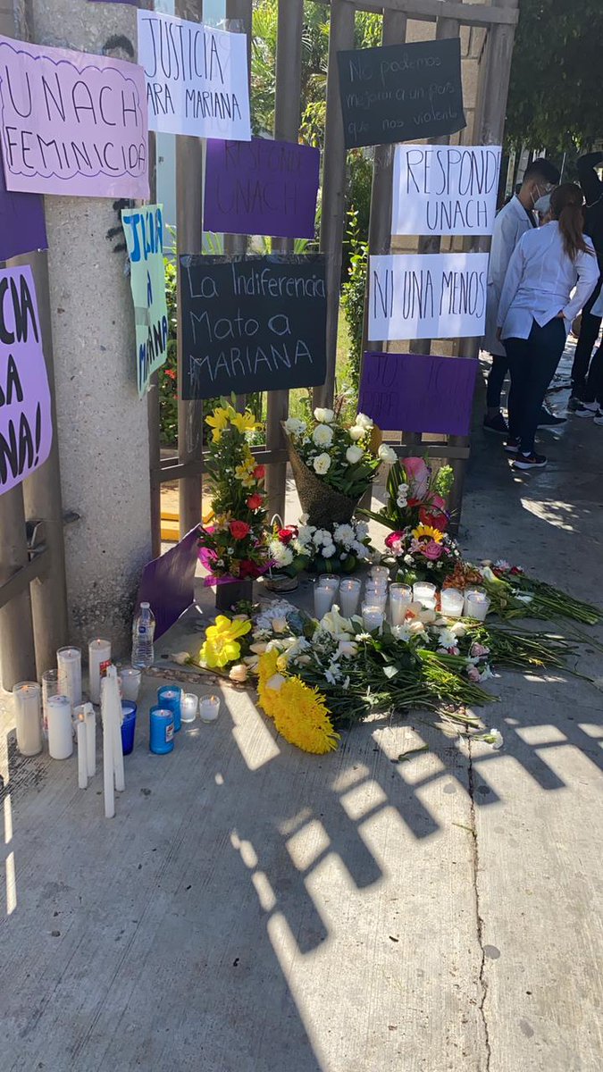 luis_avenn's tweet photo. Que nunca se olvide, que se sepa que la UNACH le dió la espalda a sus estudiantes.

#JusticiaParaMariana https://t.co/JB8dIq52Dm