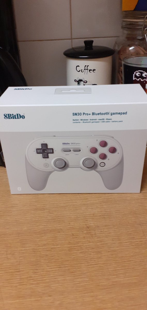 Woodlin37G's tweet photo. New purchase just arrived #8bitdo #sn30pro+ #gamepad #controller just hope it works on a #superconsolex 😳 #retrogaming #gaming #videogames #gamer https://t.co/mBRBap1Yoa