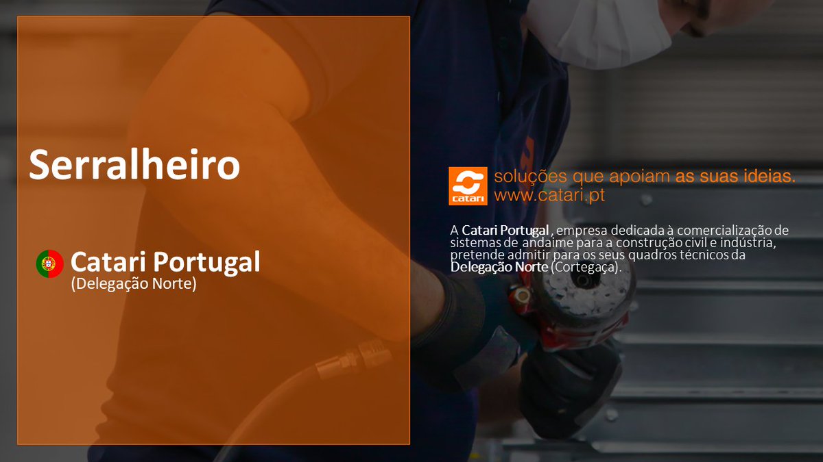 catarigroup's tweet photo. 🇨🇱 Mecánico de Mantenimiento

Catari Chile, empresa de arriendo y ventas de andamios con mas de 10 años de experiencia en el rubro busca contratar para sus nuevos proyectos.

Candidaturas en https://t.co/lPLHcLhhtz

#emprego #catari #chile #andamios https://t.co/TiRKZoahik