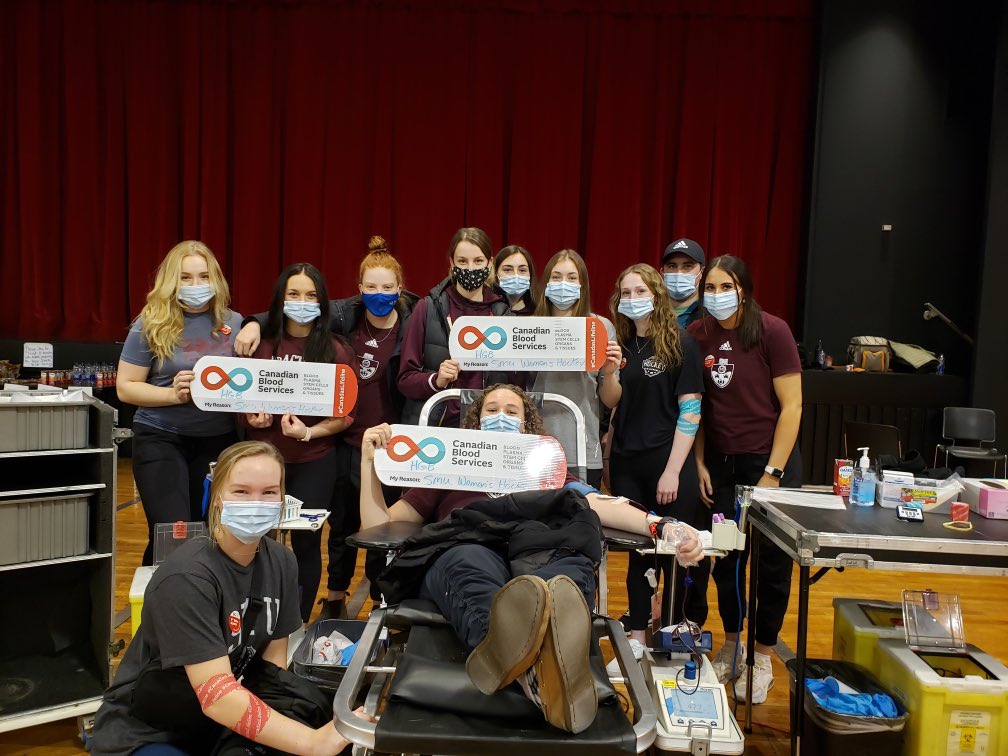 Thank you <a href="/canadaslifeline/">Canadian Blood Services</a>, @LifelineNS and <a href="/hkygivesblood/">Hockey Gives Blood</a> for having us yesterday. 

The need for blood donations is constant, yet only 4% of Canadians choose to donate blood.

We are proud to support #hockeygivesblood and we encourage you, if possible, to do the same ❤️