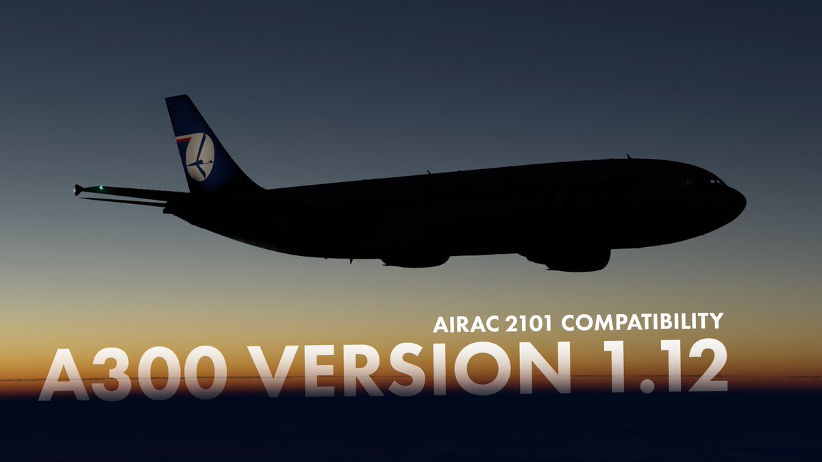 iniBuilds's tweet image. v1.12 of the iniSimulations A300 has been released. This update resolves issues caused by installation of the 2101 AIRAC cycle.

More information: inib.uk/A300v112