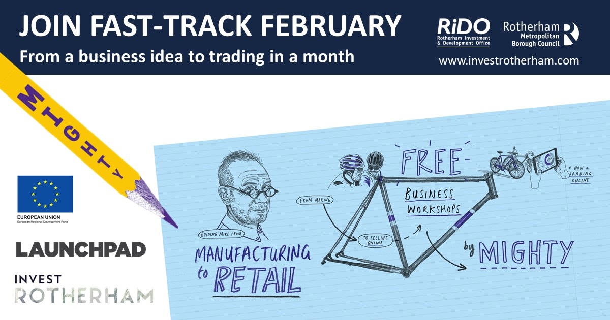 Are you considering self-employment in Rotherham? Local entrepreneurs have the chance to accelerate their business idea with a fast-track programme to help get them trading within a month. 

Workshop:
Marketing &amp; Branding: Mon 22 Feb (6pm–8pm)

To book email info@rido.org.uk