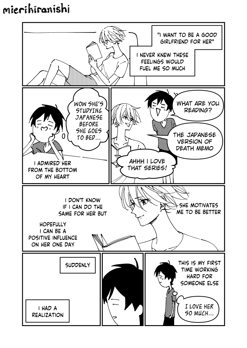 I changed after getting a girlfriend (1/2)

#yuri #manga #wlw #lgbt #comic 