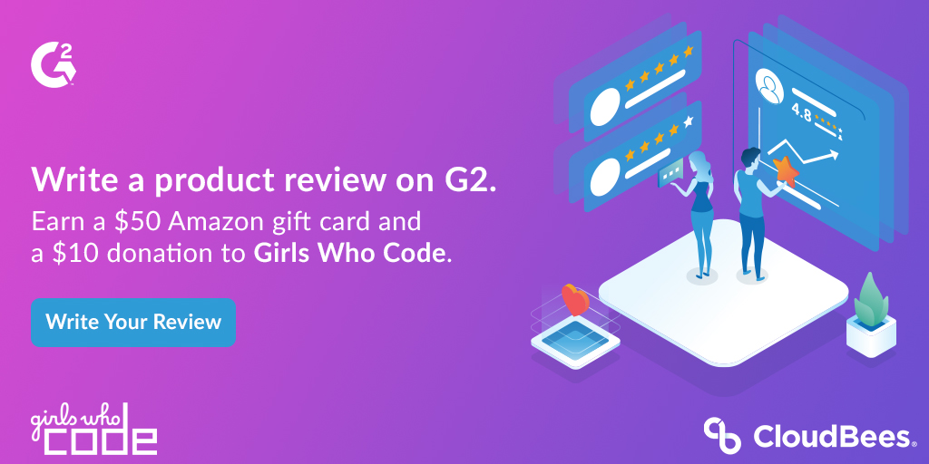 PabloRodGui's tweet photo. There's still time to enter! Post a review of your @CloudBees experience on G2! We'll send you a $50 Amazon gift card and CloudBees will also donate $10 to @GirlsWhoCode. Buzz on over to @G2dotcom to post your review now! https://t.co/xWblBrw331 
#GirlsWhoCode (ends Jan 31) https://t.co/XSDQfmhc4v