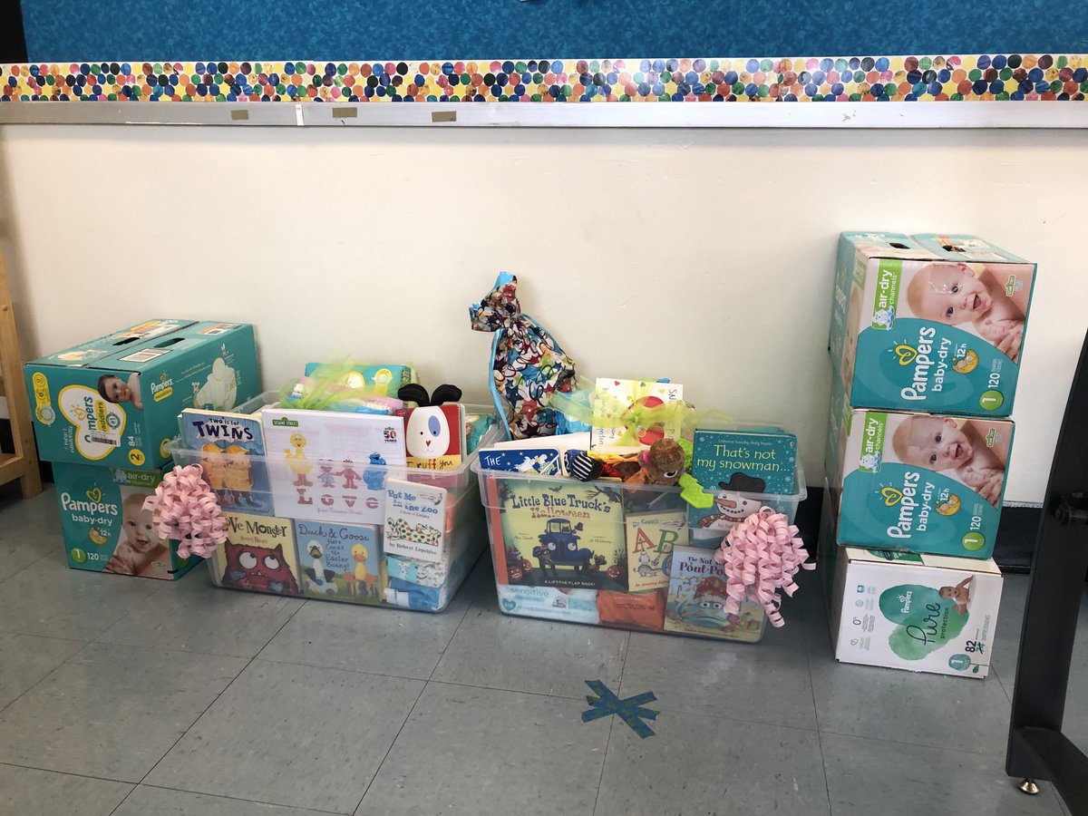 Safely showering our newest mama! ⁦<a href="/OlsenFirst/">Ms. Olsen</a>⁩ #tatemtweets #hopeandgrace