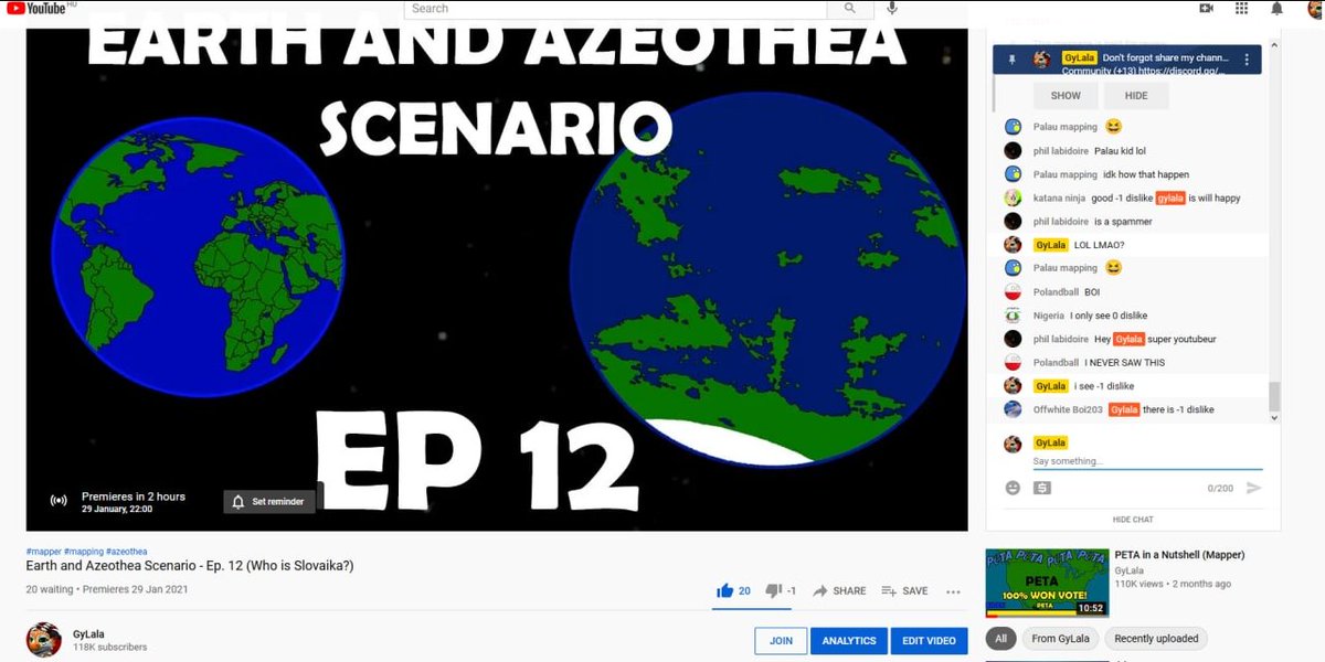 GyLala999's tweet photo. LOL WTF YOUTUBE -1 Dislike (Negative Dislike glitch) #youtube #youtubeglitch #glitchyoutube #dislike #dislikes #bug #bugyoutube #youtubebug #glitch https://t.co/h87CG3pAFW