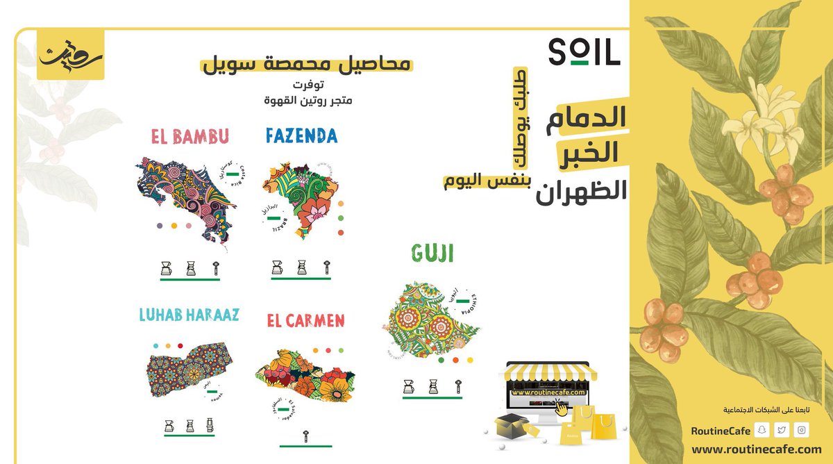 اطلب قهوتك الان✨

محاصيل البن متوفرة 
#سويل 

شرفونا عبر متجرنا الإلكتروني 🖥

routinecafe.com 

#القهوة_المختصة #روتين_القهوة 
#الدمام #الخبر #الظهران #النصر #الهلال 
#القهوة #عشاق_القهوه #ديلونجي #بريفيل 

روتينك اليومي يحتااج قهوة 🤩💛