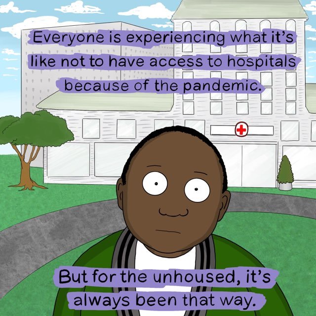 Cold. Rainy. Freezing. COV 19. Flu. Bronchitis. Cancer. Diabetes. Complications for being elderly. Unhoused.