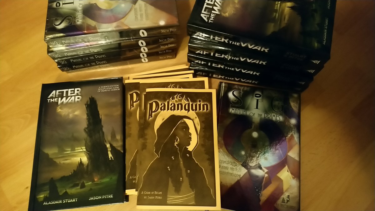 CdgMarketplace's tweet photo. Only 2 days left in the #supportyourFLGS sale!
Check out these hardcovers of games by @Genesisoflegend, "Sig", "After the War" and "Palanquin" all available in physical copies at https://t.co/jIgjF8IRoE
and 20% goes to the FLGS of your choice! https://t.co/Pr5wzNrg9t