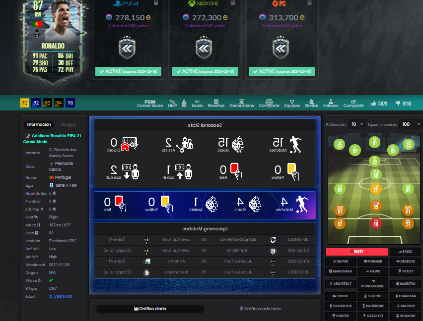 nachenk69's tweet photo. @Doumbia_FUT Estadísticas del #FIFA05 de Cristiano con las del "Baby" del #FIFA21 
Los que jugábamos a aquel fifa ya era de las mejores cartas, no tendría que ser cojo en este

https://t.co/ZYQkNJpfTV https://t.co/j1GukIQjZw