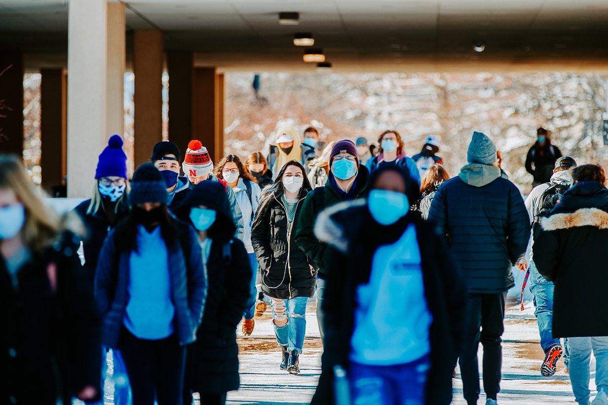 UNLincoln's tweet photo. First week back done ✔️ Thank you to our wellness attendants &amp; testing staff; our faculty, staff &amp; students for continuous hard work; those who work behind the scenes; &amp; everyone who acted to keep themselves &amp; others safe. You’re all the reason there is no place like Nebraska. https://t.co/x8DF25oOOC