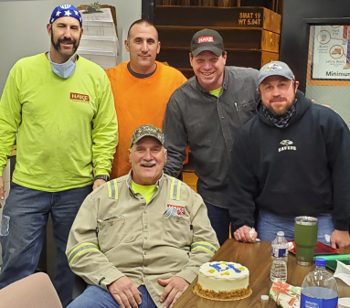 barnhartcrane's tweet photo. After 30 years at HAKE and 49 years in the Rigging Industry Cleon “The Bear” Eckler is Retiring! Cleon has been the supreme Supt. as well as a mentor co-workers. He will be greatly missed but leaves with many wishes for a long, productive &amp; healthy retirement. 
#LifeAtBarnhart https://t.co/JutgxbWi3I