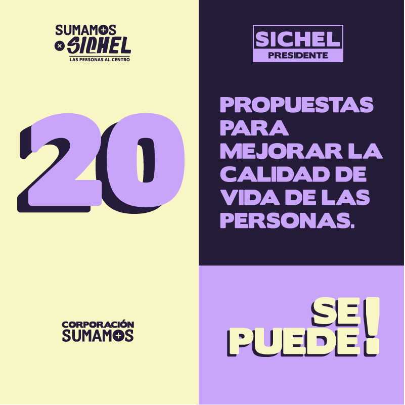 SumamosxSichel's tweet photo. #SumamosXSichel | Queremos un Estado que haga la pega y ponga a las personas al centro. Por eso cada semana presentaremos una nueva propuesta 👇 https://t.co/VrGm03NifG