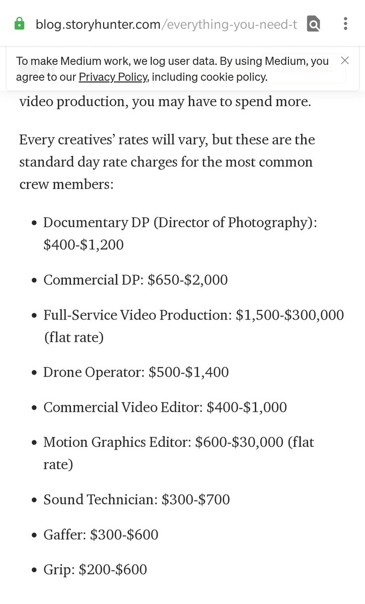 That's about at least 240 person days for crew, which you can safely estimate to be more than $60,000 - which doesn't include the rent for any equipment and the studios. I'm pretty sure that you can safely assume 100k production cost. For this part of the movie only!