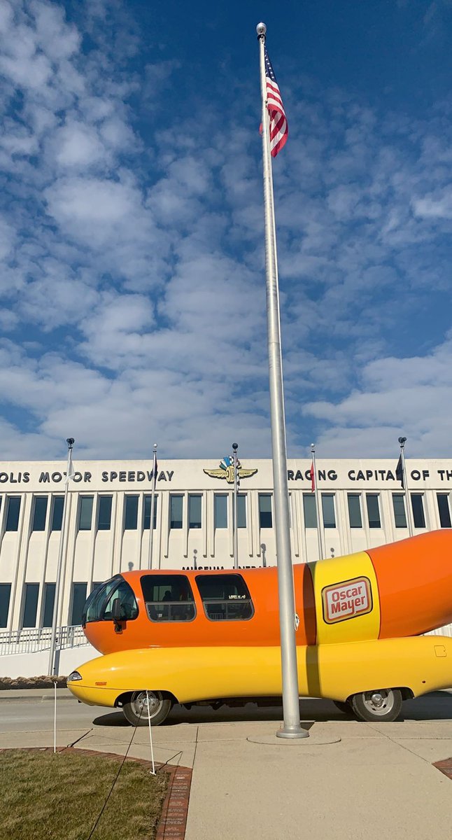IMS's tweet photo. Fancy meat-ing you here.

You never know which cars you’ll see when visiting the @IMSMuseum!

 #IMS | @Wienermobile https://t.co/p9pOWv7xWW