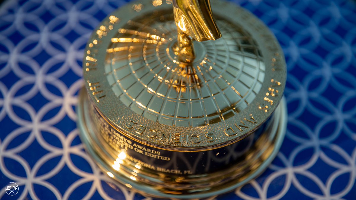 WalkerE_'s tweet photo. We won an Emmy. 'Bleed Purple' Directed and Edited @derekcody 
Producer @jennyachiu 
Cinematography @derekcody myself, and #TwitterlessDaniel https://t.co/gim9yxFuCV