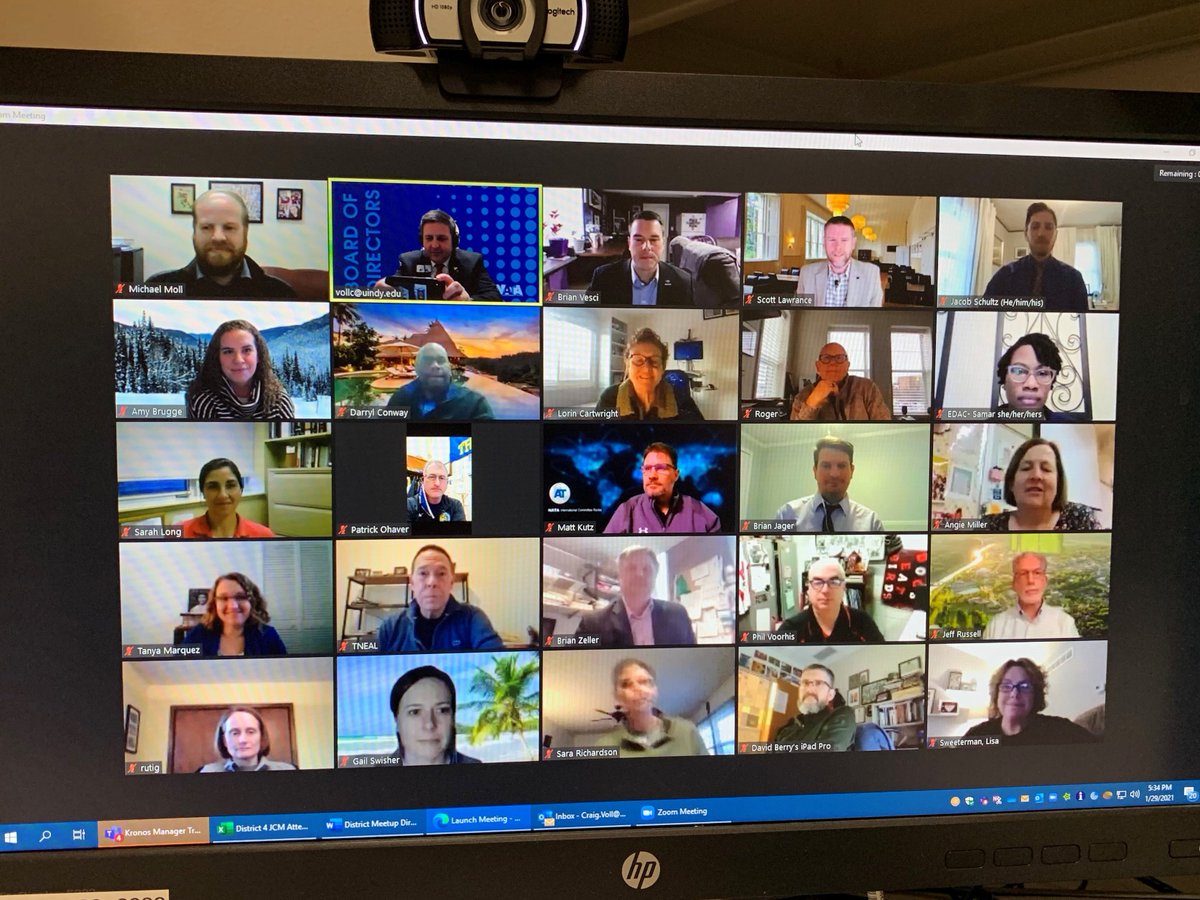CraigVollATC's tweet photo. NATA JCM is in full swing!  I was honored to spend the afternoon and share the screen with such an amazing group of District 4 servant leaders
#ATLeaders https://t.co/Bn3XB9EKDp