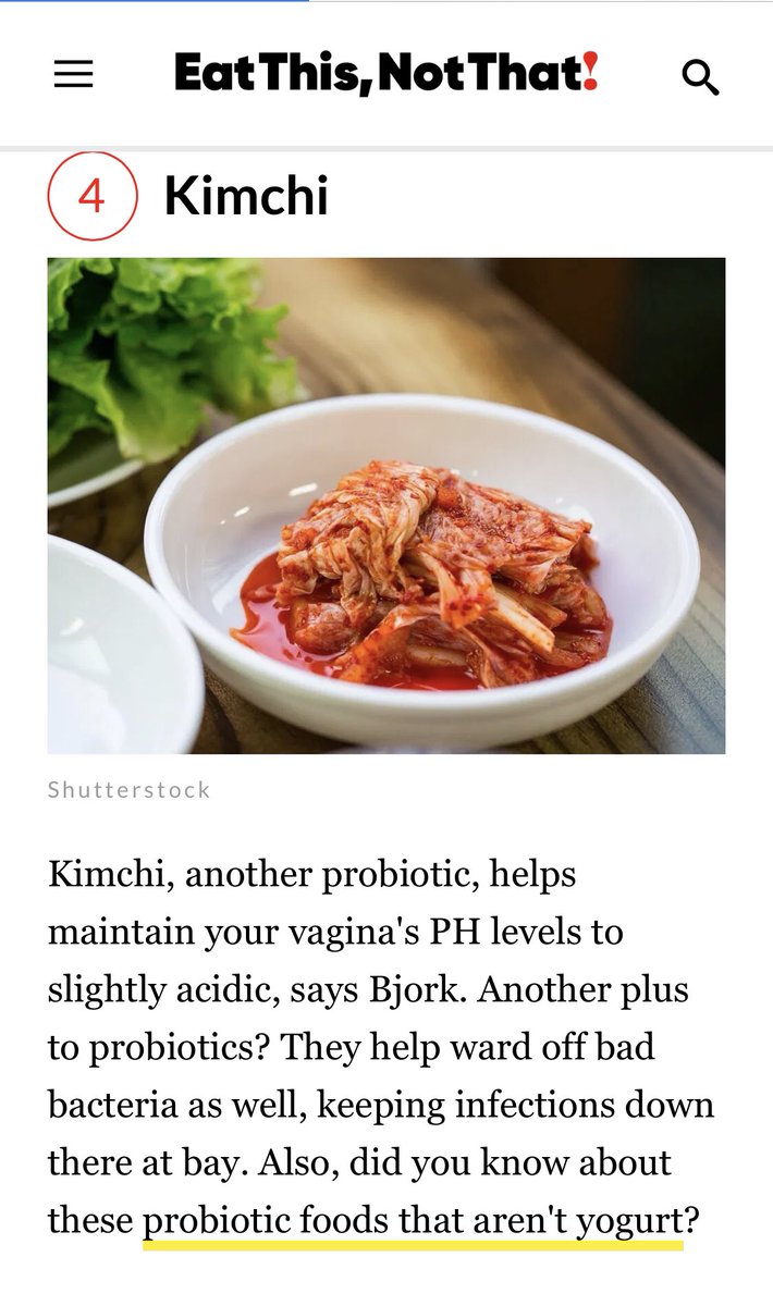 Food cannot affect your vaginal pH. Stop. Please.