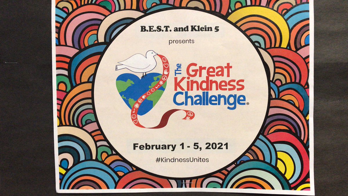 Take the Kindness Challenge. Create a kinder world by through Acts of Kindness!