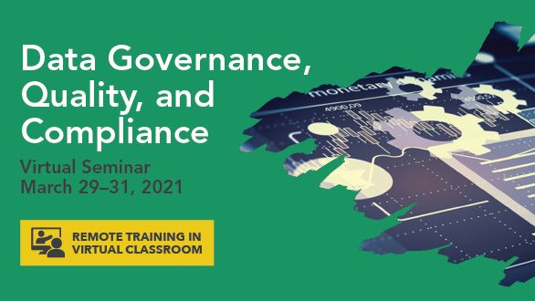 TDWI's tweet photo. Join us this March for the #DataGovernance, #DataQuality, and #DataCompliance #TDWIVirtualSeminar. Topics include: Managing #Data as an Asset, #DataProfiling, #DataAssessment & #DataImprovement, and #DataPrivacy and #DataProtection. Learn more: https://t.co/TLvqPsR1AS https://t.co/LtpDkbNo7C