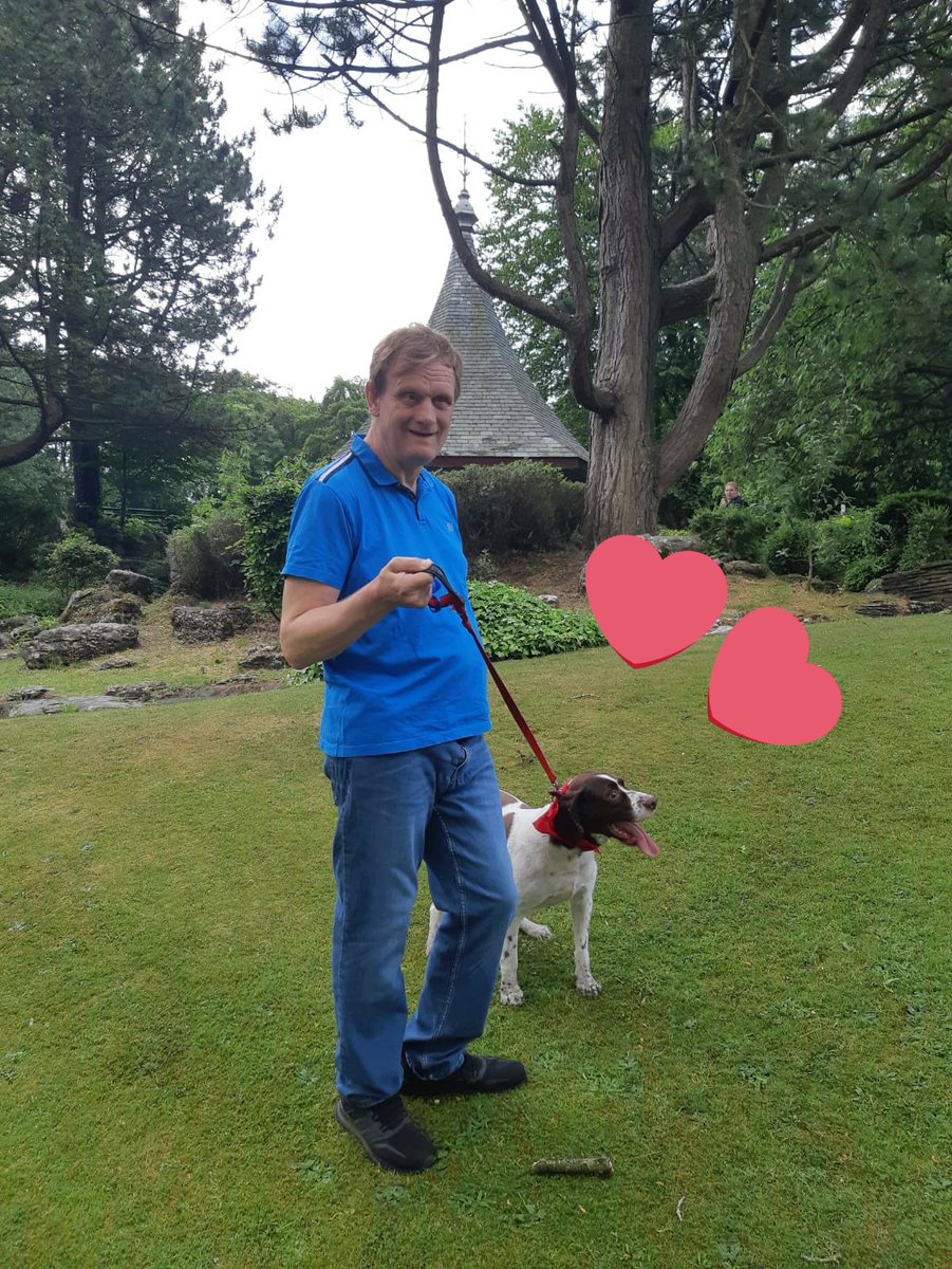 Duckers1964's tweet photo. Today our thoughts are with Big Dave a valued member of #teamduckers as he is having to say goodbye to another valued member of #teamduckers Spocket Daves dog is to poorly to carry on 
We all enjoyed being around Sprocket expecially Mark who would look forward to his visits 
🐶 https://t.co/9giN5NjyrL