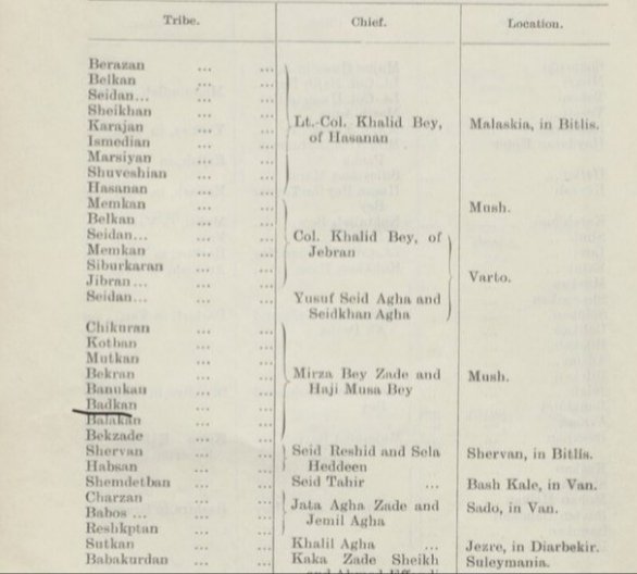1900'ları yansıtan Kürt Aşiretleri ve Reisleri.