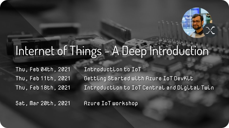 MSdevIRL's tweet photo. .@CloudLunchLearn - Getting started with Azure #IoT #DevKit (#MXChip) with Ishan Jain (@b1thunt3r). Thursday, February 11, 2021 6:00 PM (GMT) https://t.co/ST0FKpMCkk #MSDevIRL #Azure #Developers https://t.co/Tw1bePP16E
