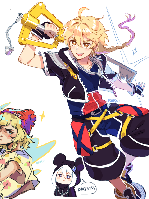 isaky_tm's tweet photo. Aether dressed as Sora from KH uwu https://t.co/G2LWIhyCWt