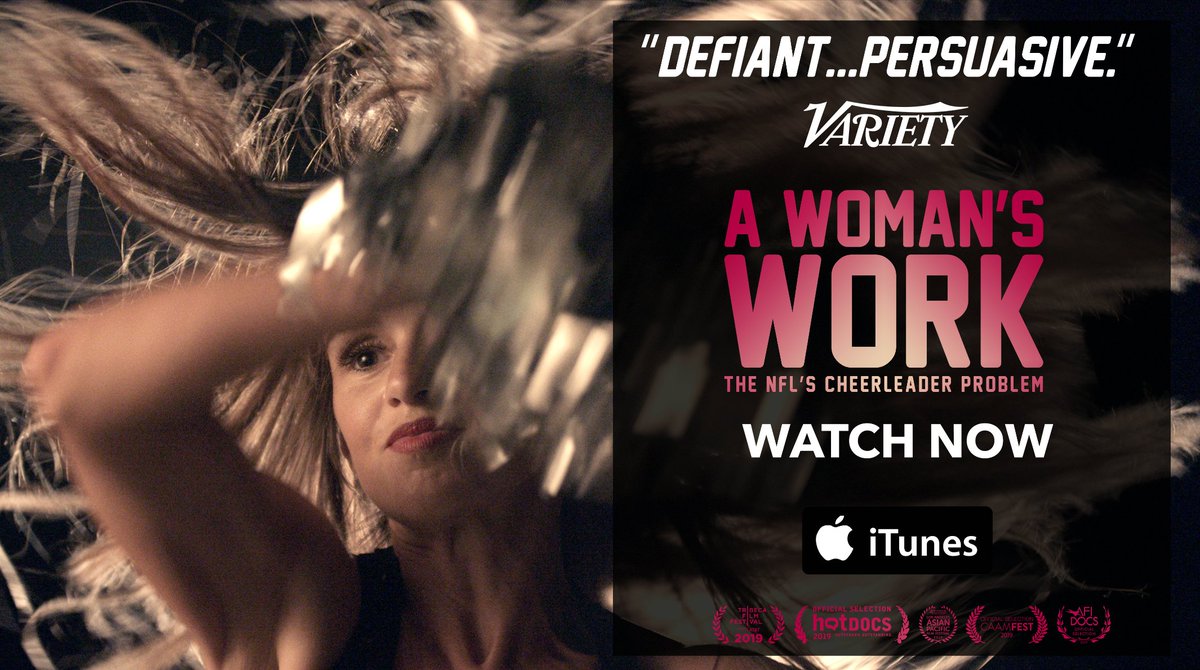 AWomansWorkDoc's tweet image. &quot;Defiant....persuasive.&quot; @variety

Two women risk their careers to fight for fair pay. #WhatToWatch this weekend: #AWomansWorkDoc. Order now: geni.us/AWomansWork