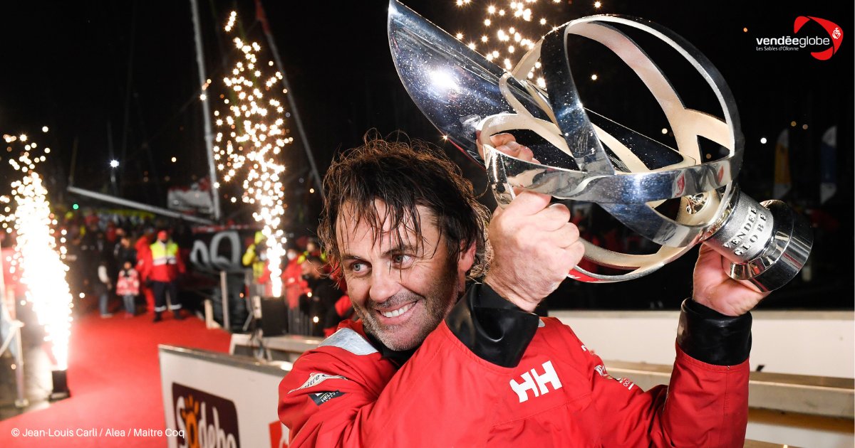 VendeeGlobe's tweet photo. Pour la première fois dans l’histoire du Vendée Globe, on a vu huit concurrents se succéder sur les pontons en l’espace de 23 heures et 44 minutes. @YannickBestaven, @ApiviaVoile et @LouisBurtonOff grimpent sur le podium de cette édition exceptionnelle.
➡️ https://t.co/QUHYINC22Y https://t.co/kBUgvMSjAy