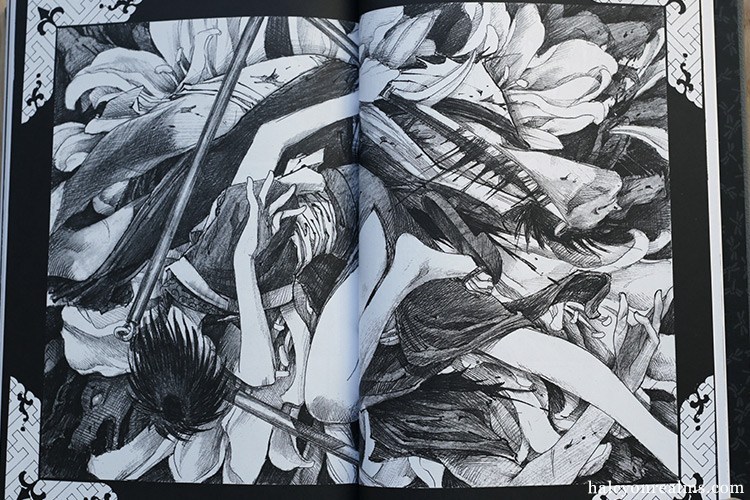 Coup de grâce "Mandala" spreads from Hiroaki Samura's Blade Of The Immortal manga series. Besides the original Japanese tankobon, the new hard cover deluxe edition by @DarkHorseComics is the best way to enjoy the manga - https://t.co/IMuxxgrb3o
#manga #沙村広明 #無限の住人 