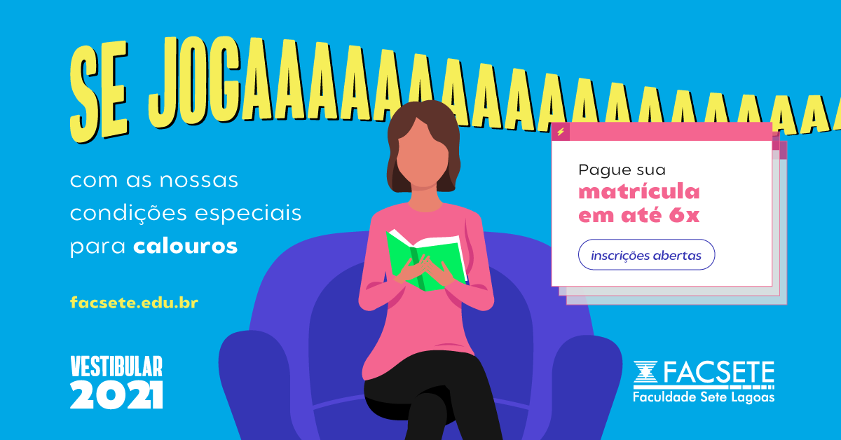facsete's tweet photo. Você sabia que pode contar com as nossas opções de parcelamento da matrícula para começar a graduação dos seus sonhos? Acesse: https://t.co/oP99yye7l7 e garanta sua vaga no nosso Vestibular 2021. 

#juntospelofuturo https://t.co/zp1TKzrPSV