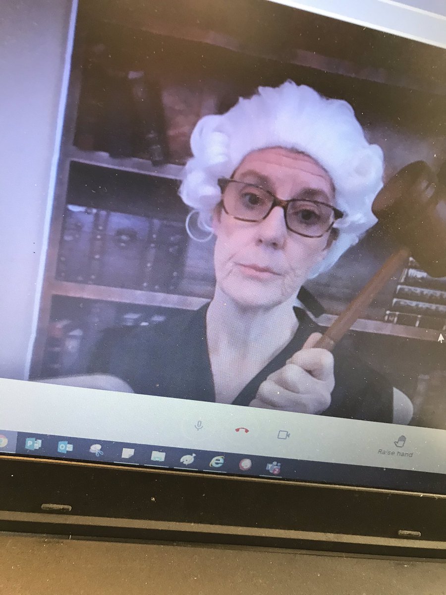 JacobAIGNTES's tweet photo. Who murdered Sam Westing? Judge Jacob is currently in deliberations. @NewTownES @UCPSNC #VirtualFriday #TheWestingGame https://t.co/jb6QSixYhG