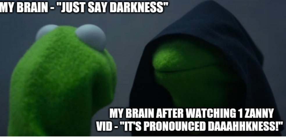 BrendonJacksic's tweet photo. @ZannyVids My mind now automatically replaces "darkness" with "DAAHHHKNESSS!" now so thanks for that https://t.co/Lt0U4OuTl6