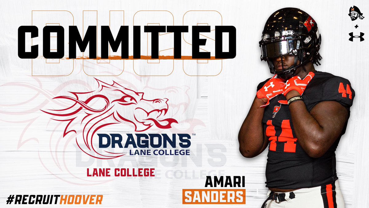 Congratulations to <a href="/Amarisanders4/">Amari sanders</a>  on his commitment to Lane College! #SailsUp 🏴‍☠️ #RecruitHoover 🔥