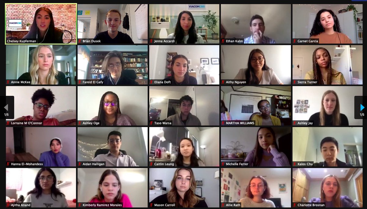 CBSNewsInterns's tweet photo. Today, we welcomed our 2021 Spring interns to the @ViacomCBS family! https://t.co/ybFWWqaMM2