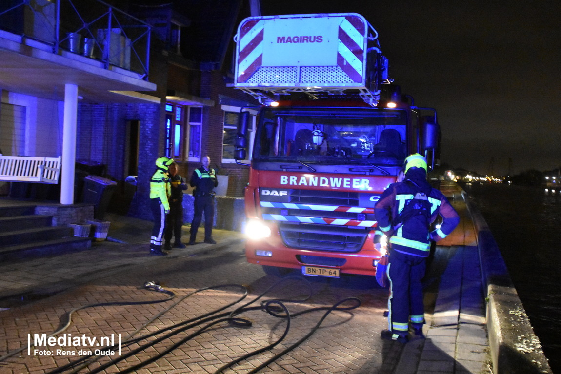 Melding brandweer Ridderbuurt Boskoop inzake schoorsteenbrand