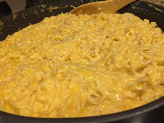 Ramen con queso