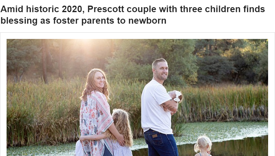 What an amazing couple and story out of Prescott! Thank you Arizona for helping #AZKidsThrive bit.ly/3cmFh6h