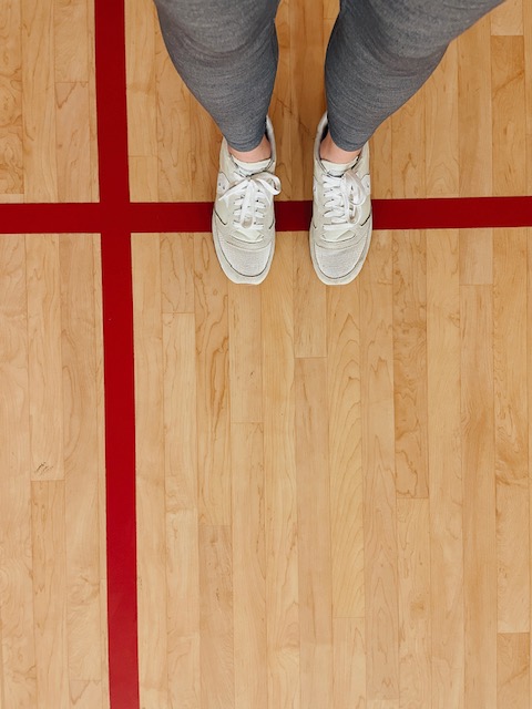PE_CoachK's tweet photo. first week in the gym after a year and a half and it feels good! #pefeet are back, baby👟👟 https://t.co/kuMACtwTIZ