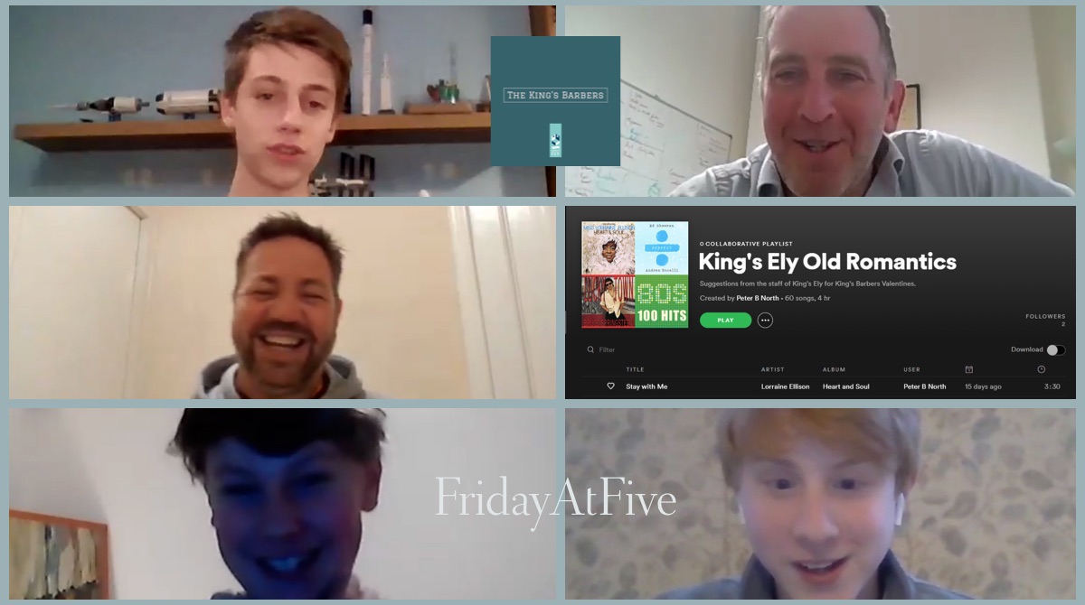 Our latest #FridayAtFive as we look forward to #BarbersValentine in the next few weeks.
#FridayAtFive
<a href="/Kings_Ely/">King's Ely</a>
<a href="/KingsElyBarbers/">The King's Barbers</a>

zcu.io/CwZV