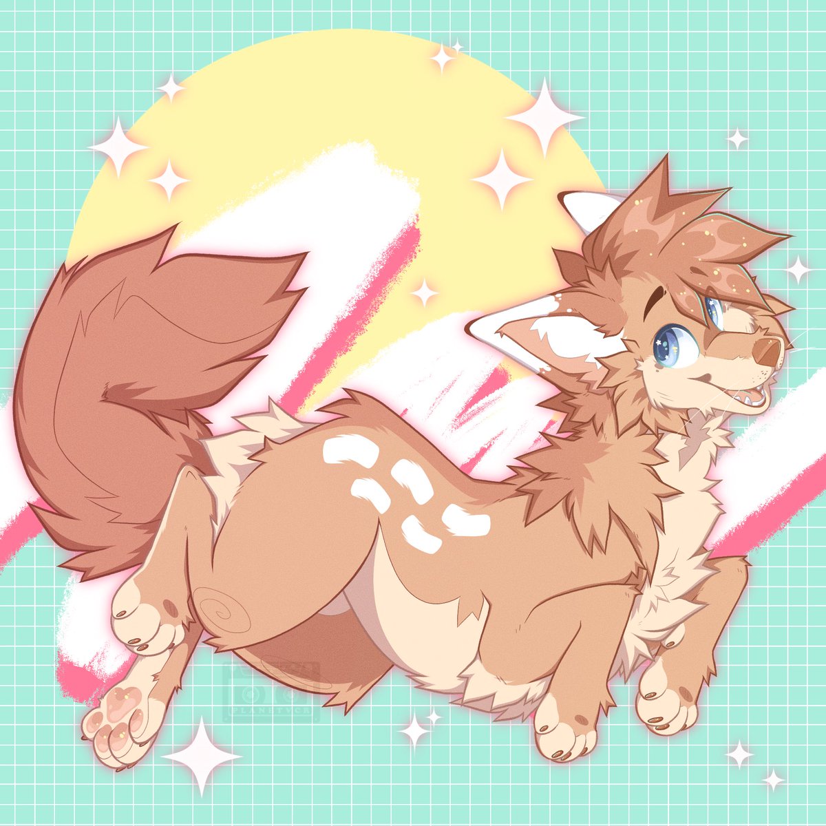 telefates's tweet image. OH HELLO ✨

here’s the finished piece from my IG stream yesterday!! thank you so so much to everyone who stopped by 💗💗