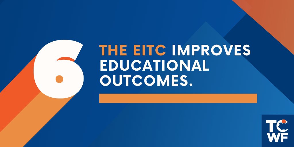  Children in low-income families that benefit from state or federal  #EITC expansions perform better in school and are more likely to attend college.