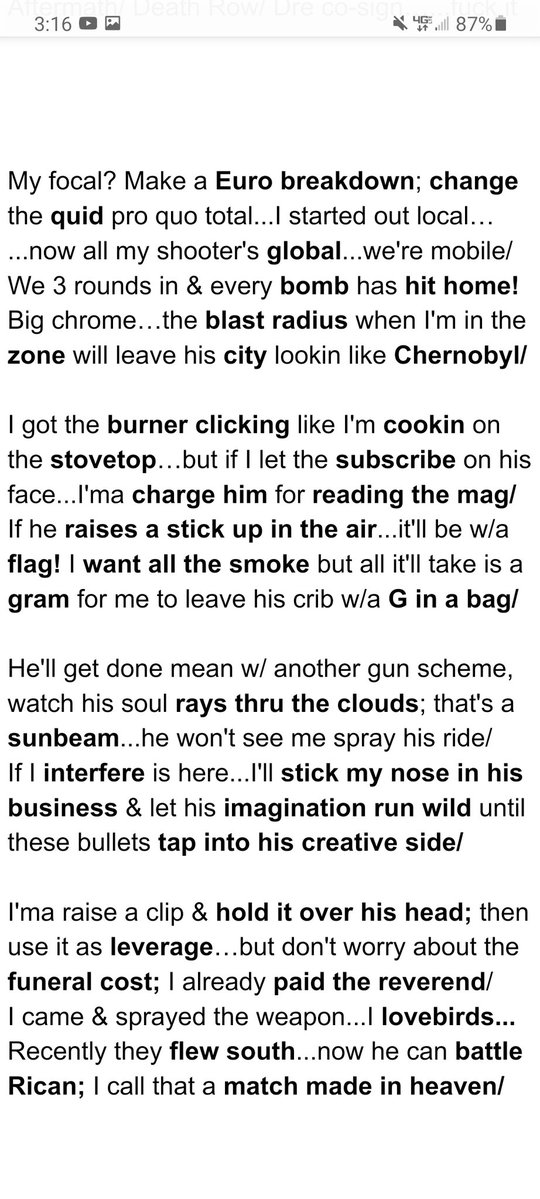 Round 3 :

Pat (<a href="/BattleRapPat2/">P47R1K</a>)    (went 1st, left side)
                                 vs
BS (<a href="/TBodysnatcher/">ERBL's Wayne Perry</a>)  (went 2nd, right side)