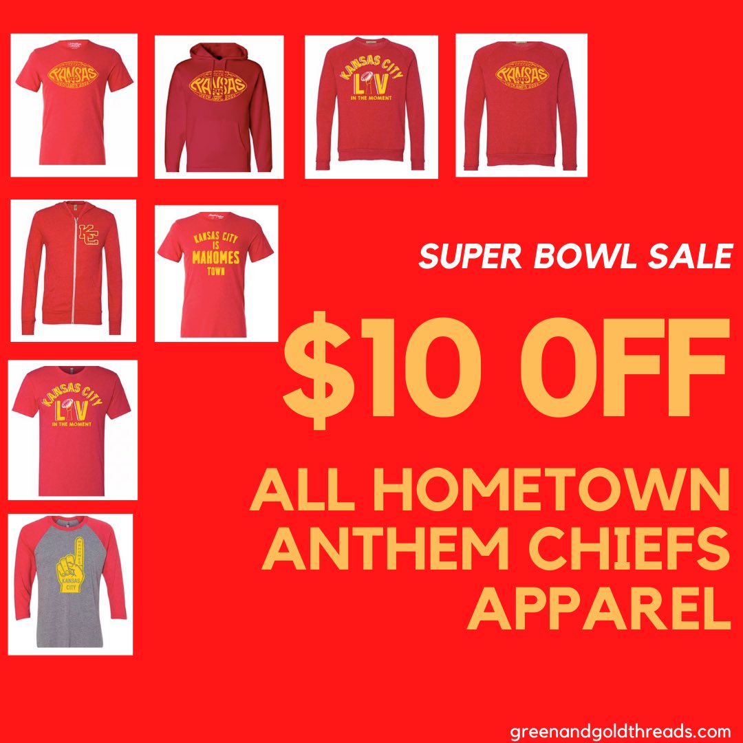 Hey bobcats! Head to our website to stock up on Chiefs gear during our Super Bowl sale💛❤️ While supplies last, you don’t wanna miss out on these prices!!