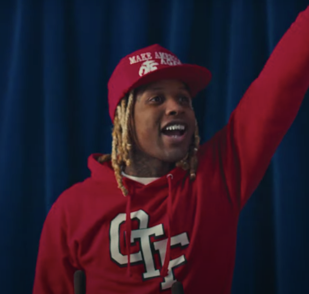 Complex's tweet photo. .@lildurk pays homage to some of Yeezy's iconic looks in his new “Kanye Crazy” video 👀

WATCH: https://t.co/k3A76yskb0 https://t.co/InyTZZ0sWr