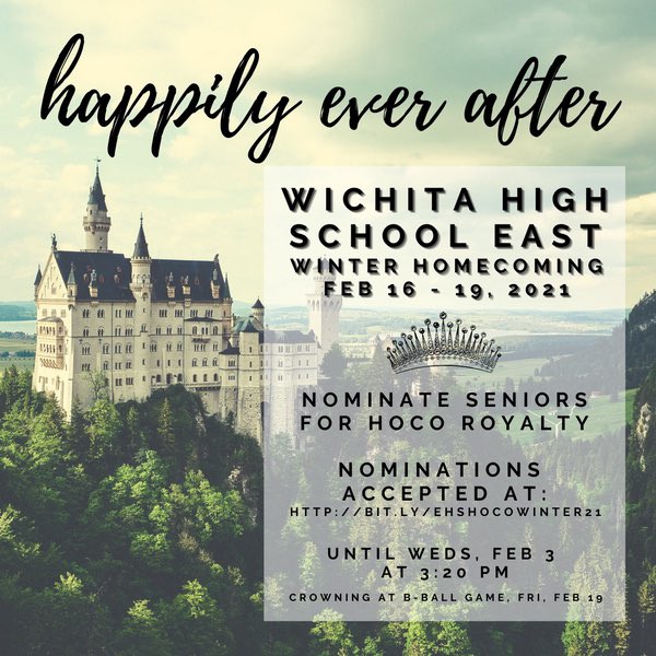 wehs2024's tweet photo. Start nominating your fav senior for royalty! https://t.co/CRuDOg4oeR