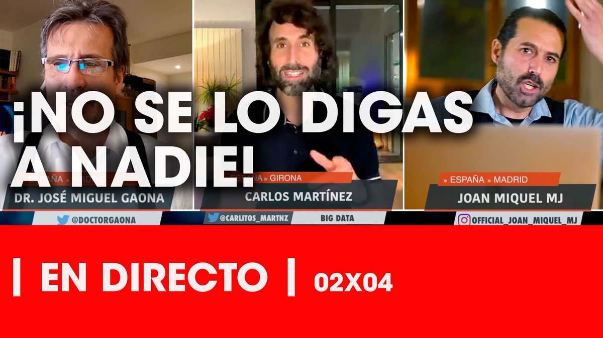 ¡¡¡LO DE HOY NO TIENE NOMBRE!!! -> EN DIRECTO -> LA CENSURA DE LA VERGÜENZA -> NO NOS CALLARÁN -> youtu.be/E0rkWdhWOF8

#LaReuniónSecreta