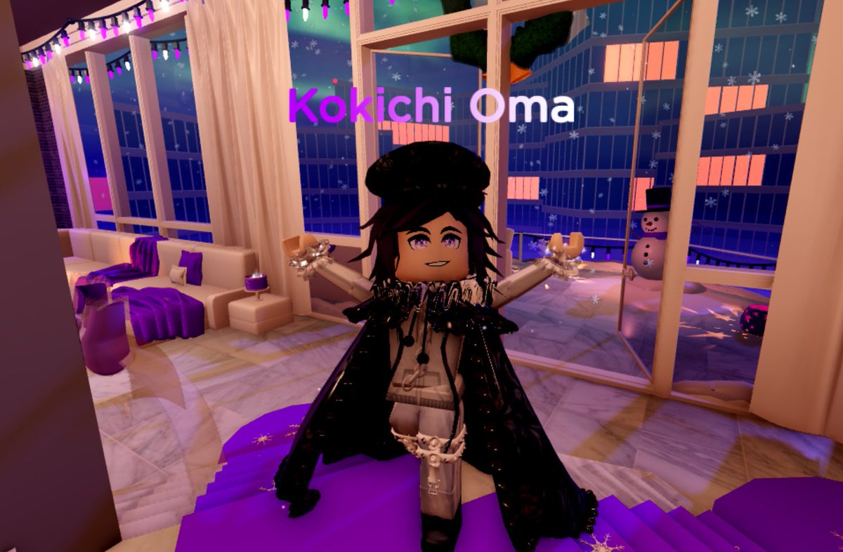 1lostlyric's tweet photo. Kokichi Ouma/Oma cosplay in Royale High!! ๐๐ค
#Danganronpa #Danganronpav3 #royalehigh #RHWeekly #RoyaleHighWeekly #danganronpacosplay #roblox #kokichioma #royalehighconcept https://t.co/YqUkcDsYbU