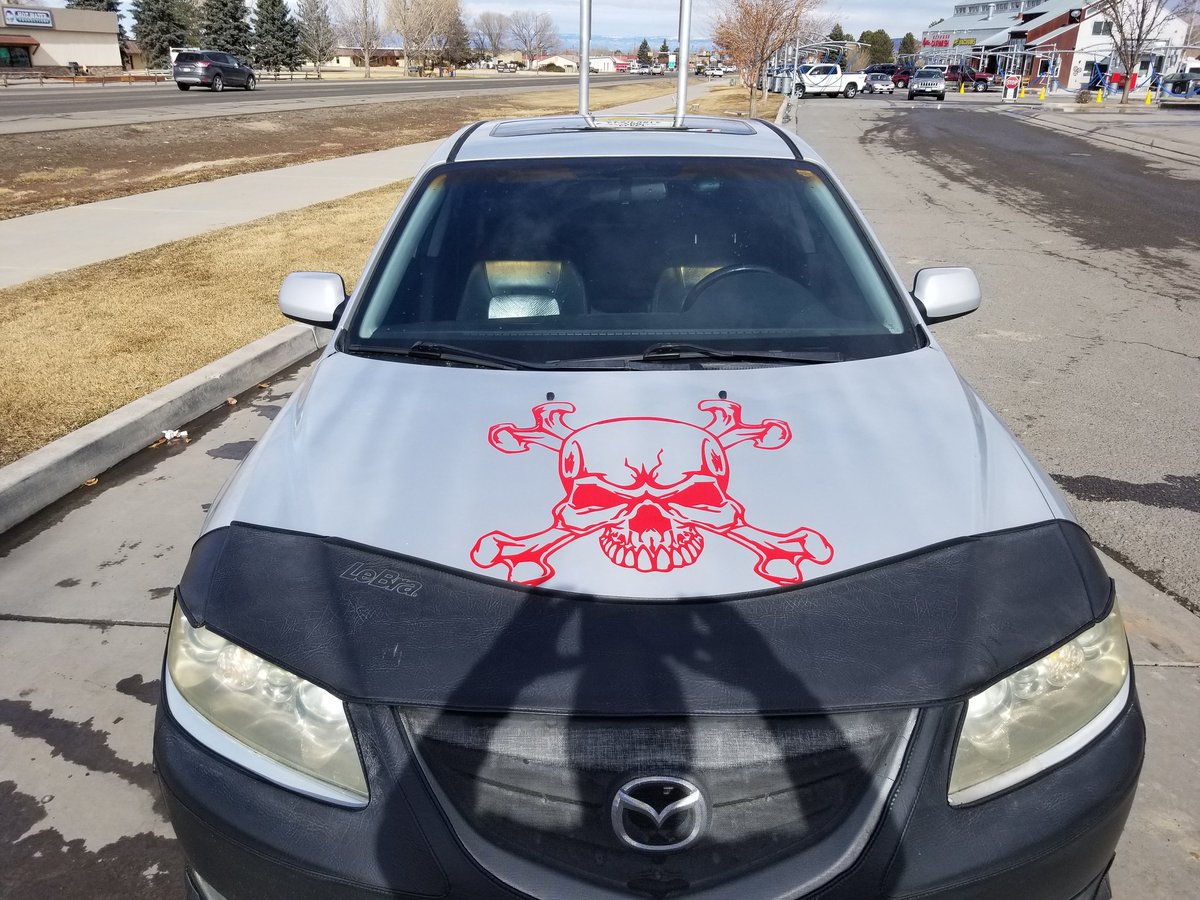 mox211's tweet photo. My cars complete...decals #punisher #kickercomp I am happy with my finished product... anything's possible with a #positivemindset... remember be #badasfuck 😜🎶🔊✅💯 https://t.co/FbrJfcRLUp